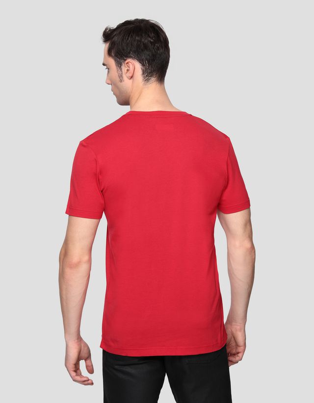Scuderia Ferrari Online Store - Men’s cotton T-shirt with print - Short Sleeve T-Shirts