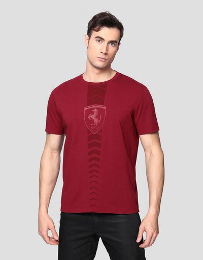 メンズ コットン Tシャツ ラバー加工プリント