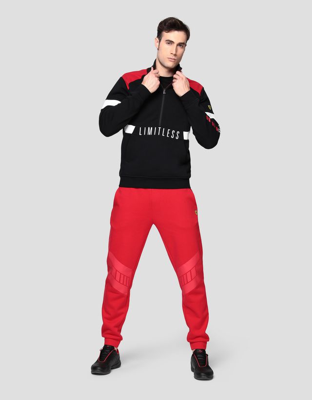 Scuderia Ferrari Online Store - メンズ スウェットシャツ LIMITLESSプリント - ハーフジップセーター