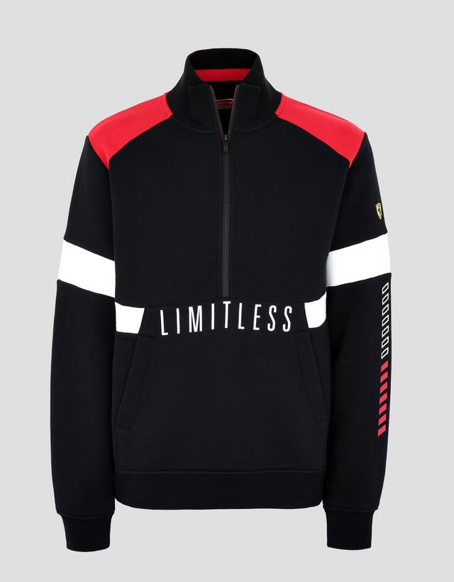 Scuderia Ferrari Online Store - メンズ スウェットシャツ LIMITLESSプリント - ハーフジップセーター