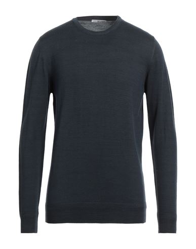 Grey Daniele Alessandrini Man Sweater Slate Blue Size 42 Wool In Navy Blue