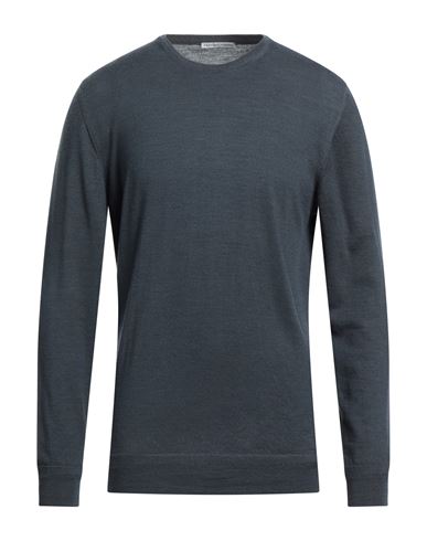 GREY DANIELE ALESSANDRINI GREY DANIELE ALESSANDRINI MAN SWEATER SLATE BLUE SIZE 42 WOOL