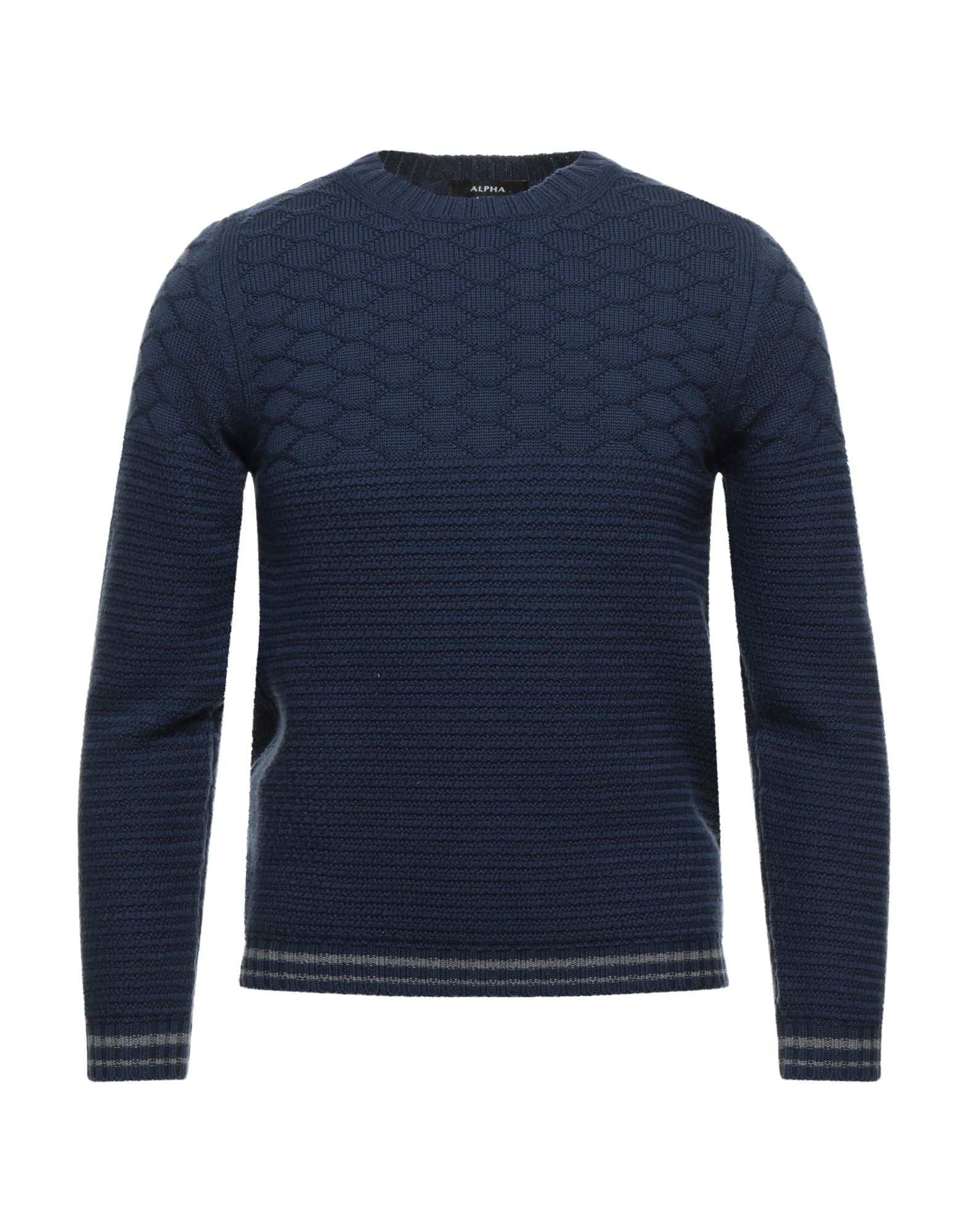 Alpha Studio Sweaters In Dark Blue