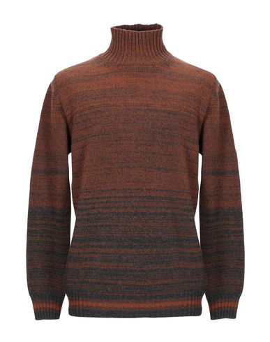 Alpha Studio Man Turtleneck Rust Size 38 Wool, Polyamide