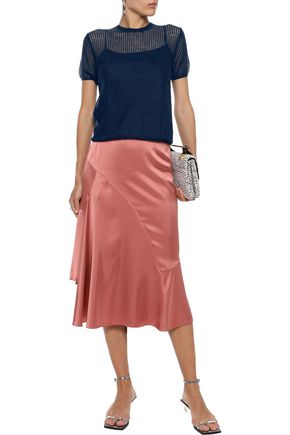 Click to view more detailed imagery on our partner's website Mansur Gavriel Woman Open-Knit Top Navy