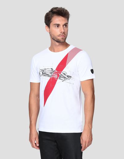 Мужская хлопковая футболка с принтом