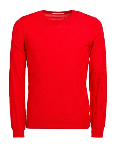 Man Sweater Red Size 40 Wool