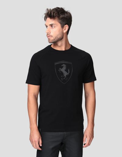 Мужская футболка из джерси с принтом с эффектом углеродного волокна