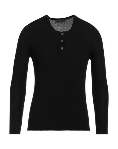 Man Sweater Black Size 40 Merino Wool