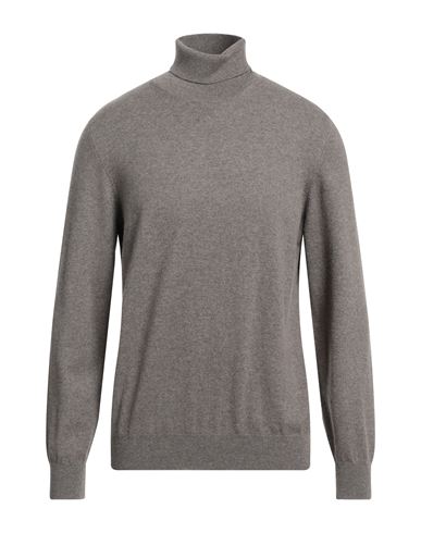 Gran Sasso Man Turtleneck Khaki Size 50 Cashmere In Beige