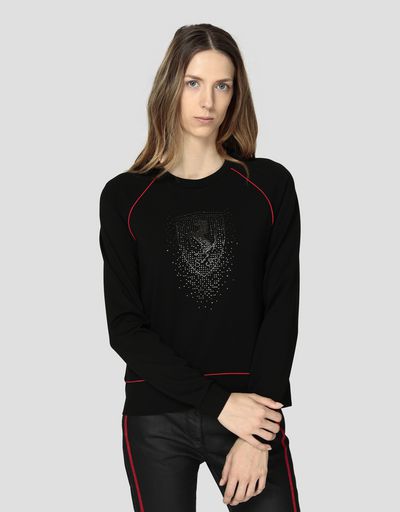 Jersey de mujer de punto Milano con strass