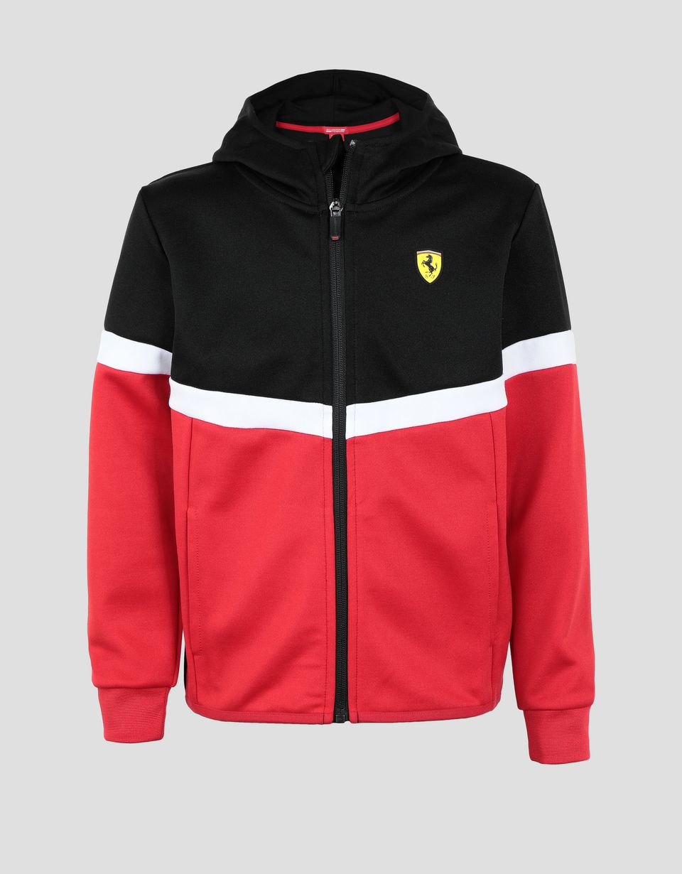 Ferrari Girls and Boys' triacetate full zipper sweatshirt Unisex ...