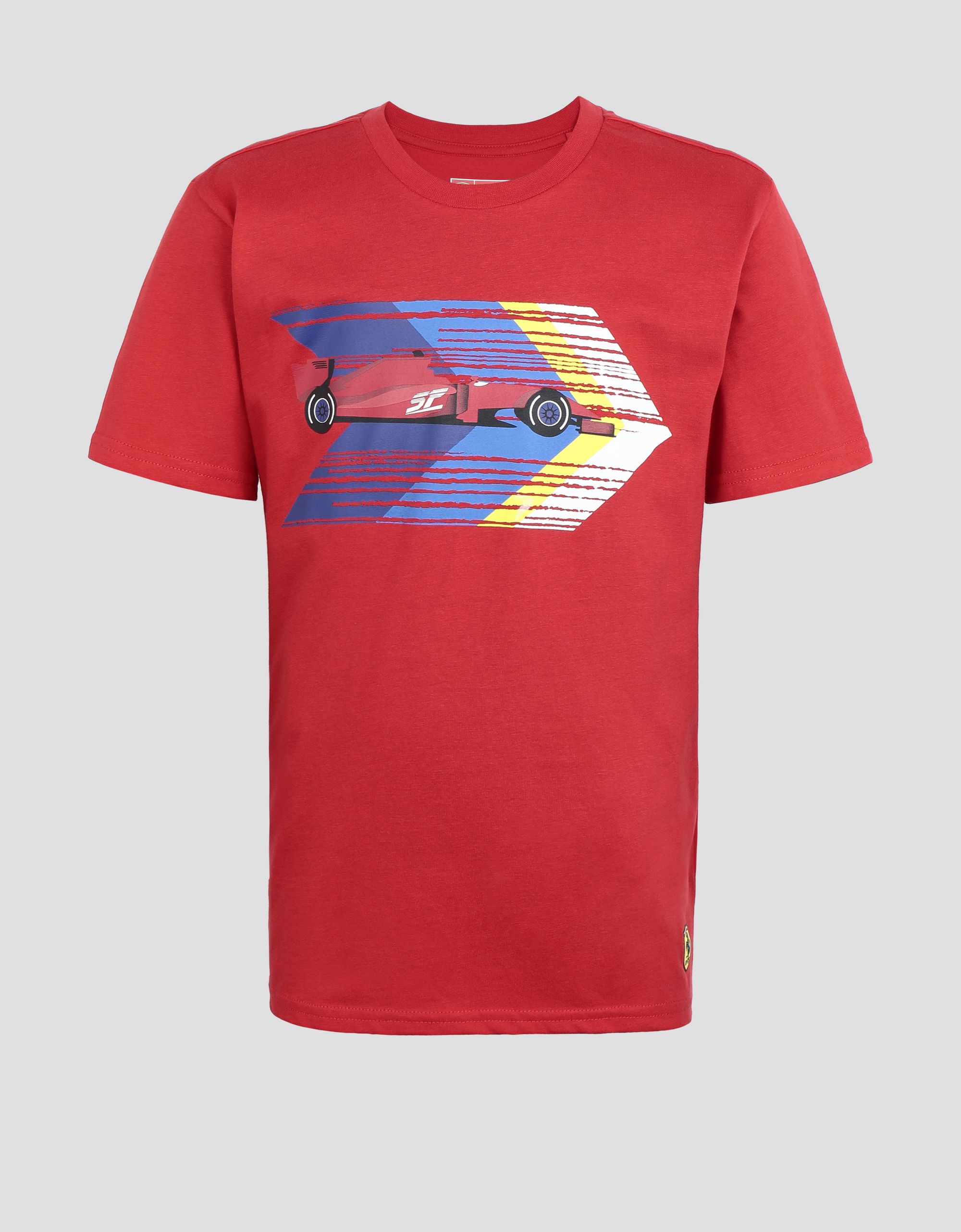 Ferrari Kids’ Tshirt in cotton jersey with print Man Scuderia