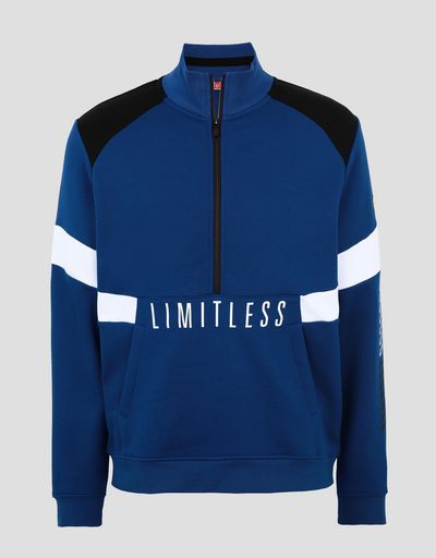 Scuderia Ferrari Online Store - Men's sweatshirt with LIMITLESS print - H-Zip Jumpers