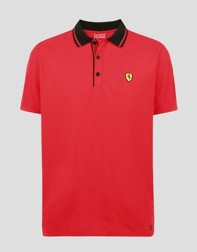 Scuderia Ferrari Online Store - メンズ 機能性ピケ ポロシャツ - ポロシャツ