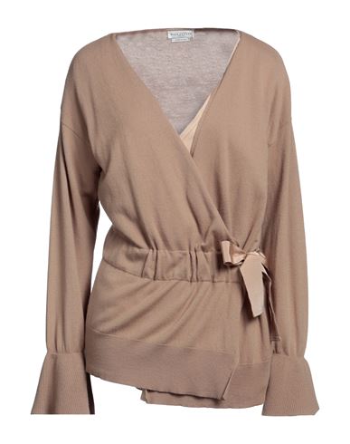 Ballantyne Woman Sweater Light Brown Size 12 Virgin Wool, Silk, Elastane In Beige