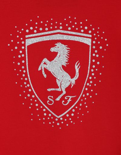 Scuderia Ferrari Online Store - T-shirt pour fille avec Scudetto Ferrari - T-shirts à manches courtes