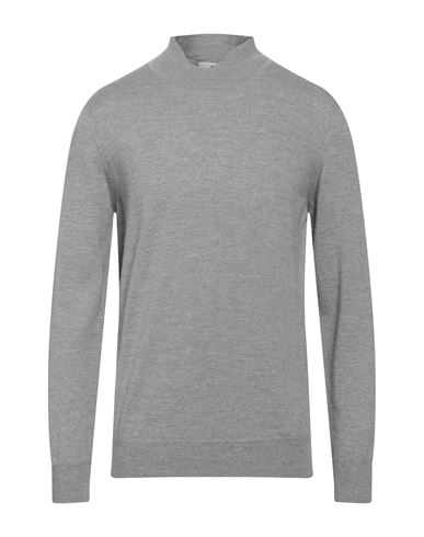 Brooksfield Man Turtleneck Light Grey Size 42 Virgin Wool