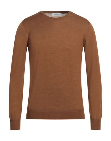 Shop Gran Sasso Man Sweater Brown Size 46 Virgin Wool, Silk
