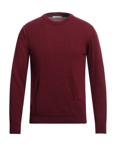Grey Daniele Alessandrini Man Sweater Burgundy Size 42 Wool, Polyamide In Red