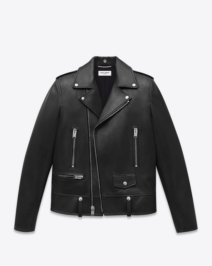 Saint Laurent Classic Motorcycle Jacket In Black Leather | YSL.com