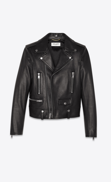 SAINT LAURENT レザージャケット レディース クラシック モーターサイクル ジャケット(ブラック/レザー) a_V4