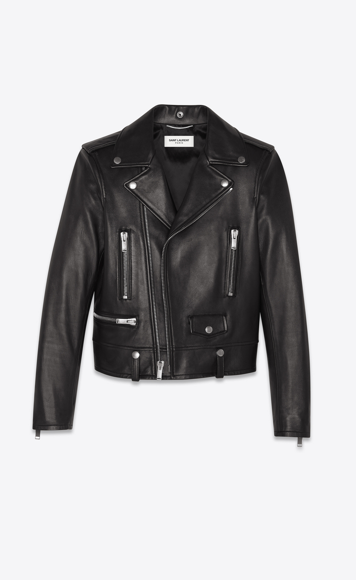 ‎Saint Laurent ‎Motorcycle Jacket In Black Leather ‎ | YSL.com