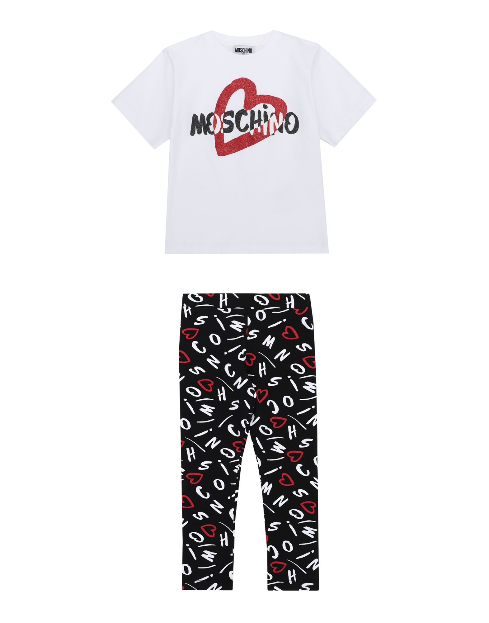Moschino Kid Pants Sets In White