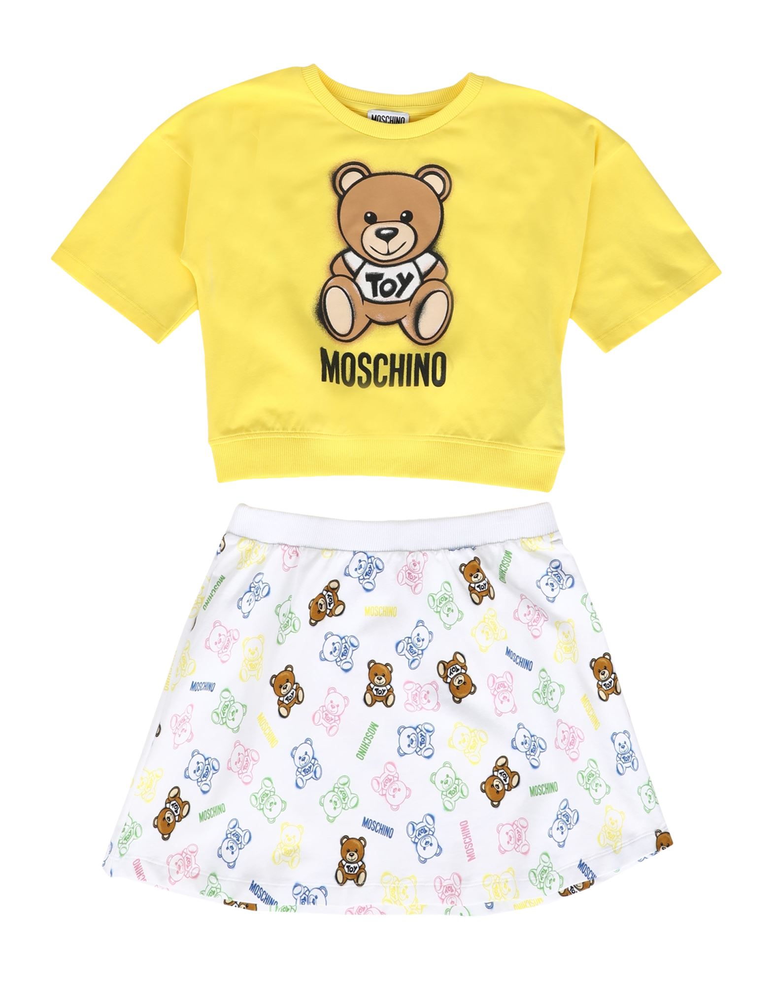 Moschino Teen Skirt Sets In Yellow