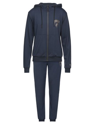 AUTOMOBILI LAMBORGHINI AUTOMOBILI LAMBORGHINI MAN TRACKSUIT MIDNIGHT BLUE SIZE M COTTON, POLYESTER