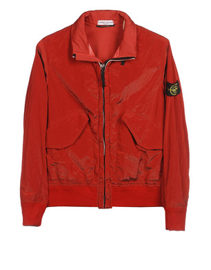 Red stone island jacket on sale mens