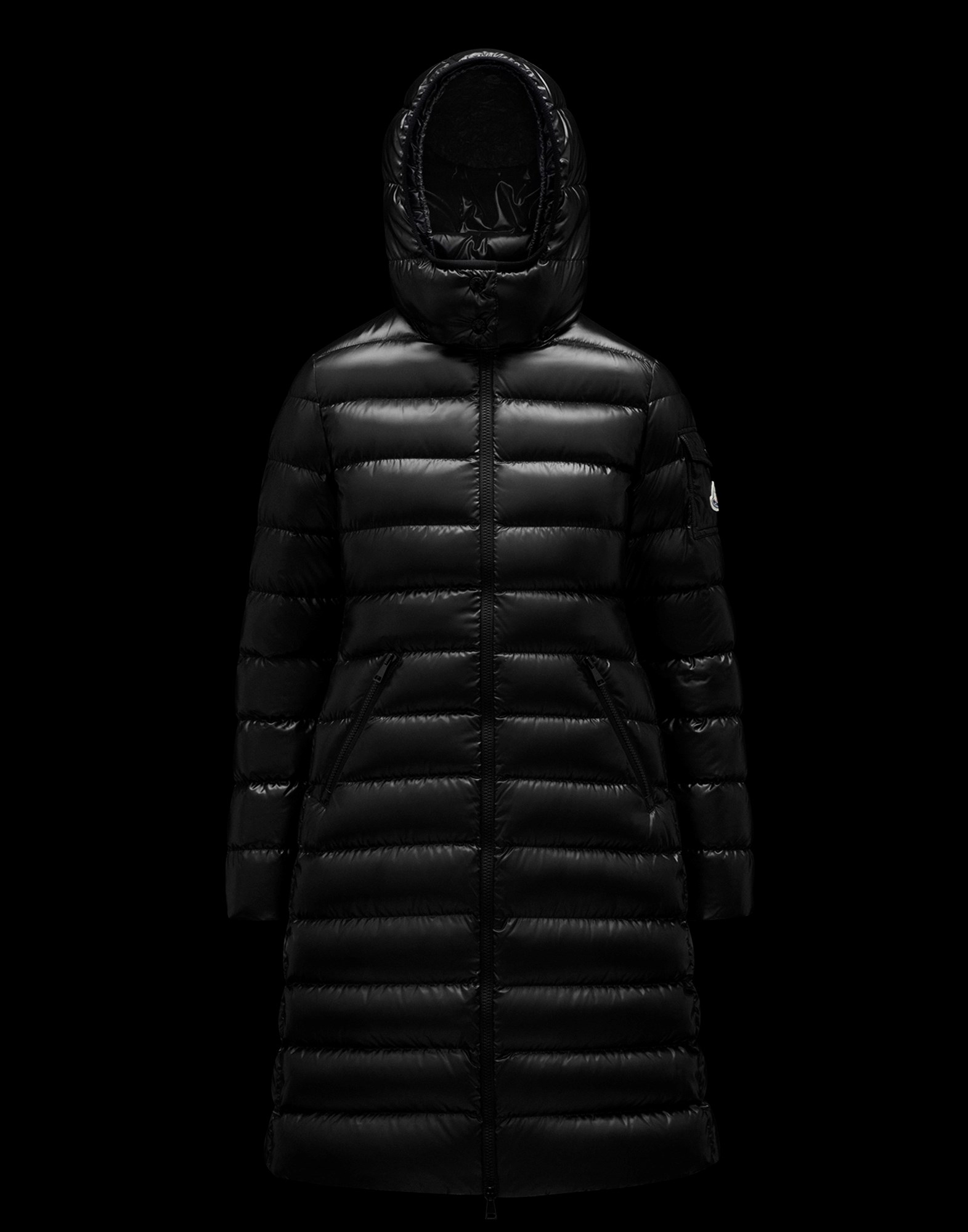 moncler black coat