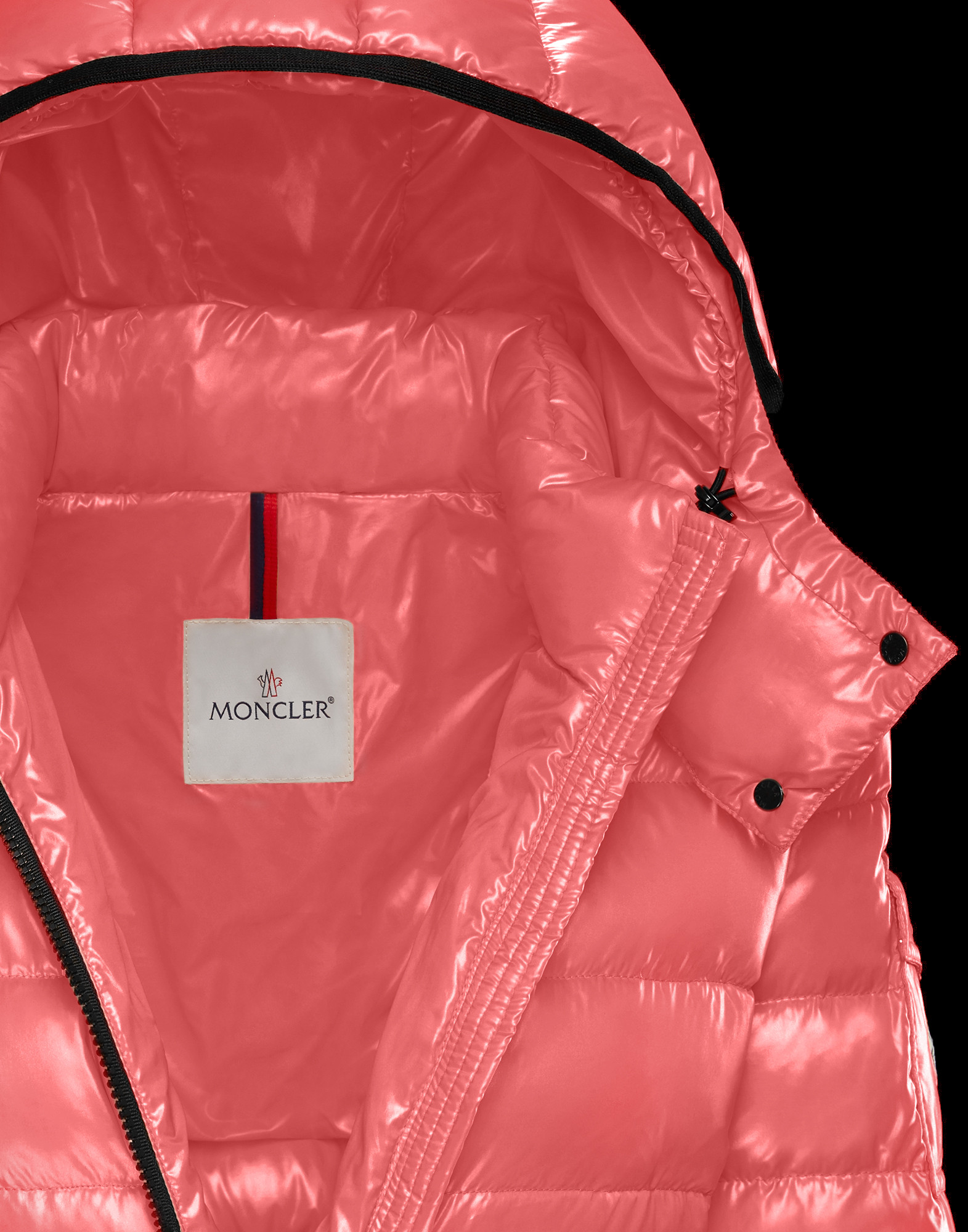 pink moncler coat