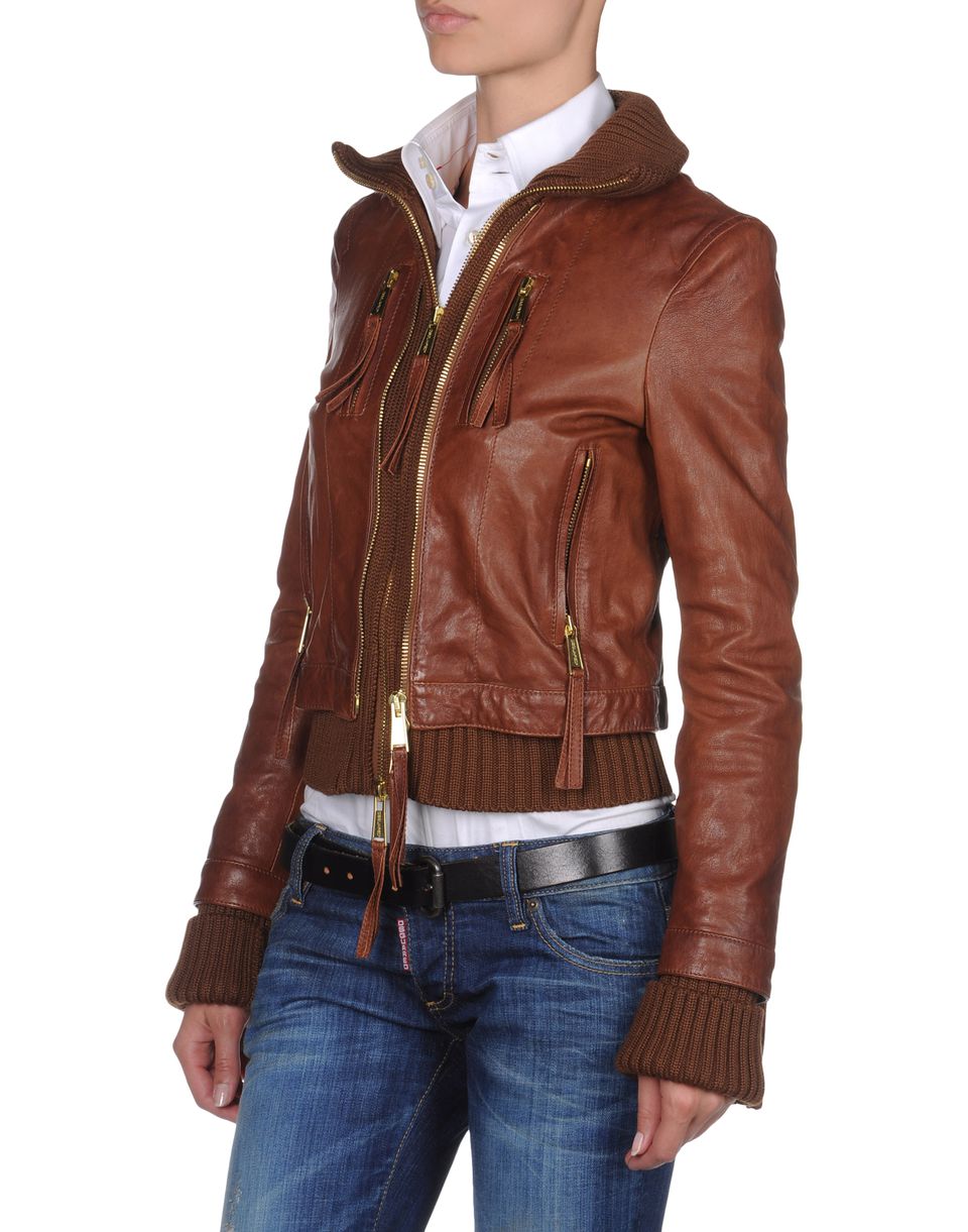 Dsquared2 - Leather Outerwear for Women | Official Store