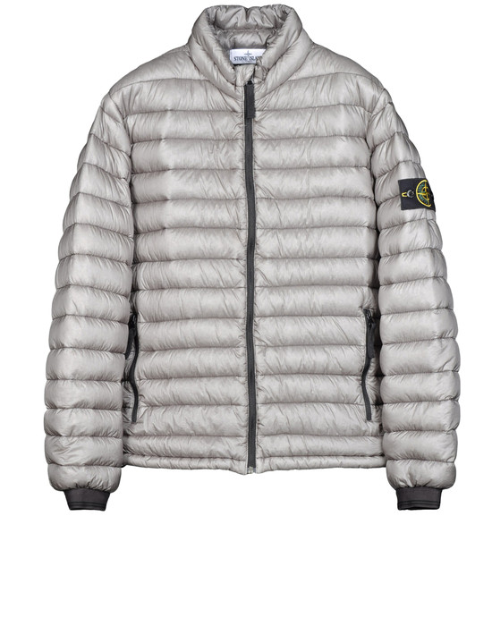 silver stone island jacket