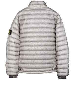 stone island puffer jacket silver