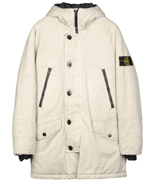 stone island mid length jacket