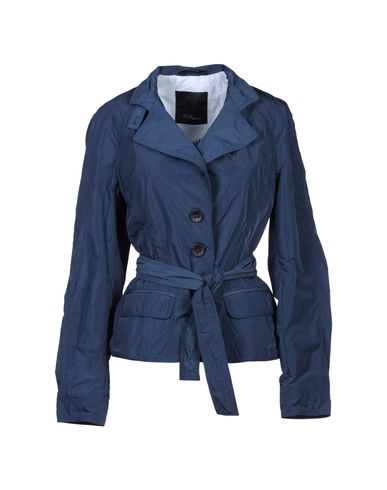 Les Copains Woman Jacket Slate blue Size 10 Polyester