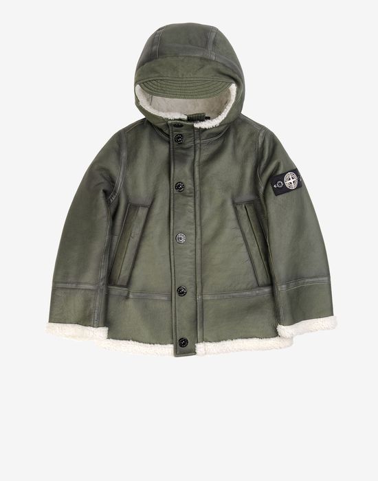 stone island leather jacket