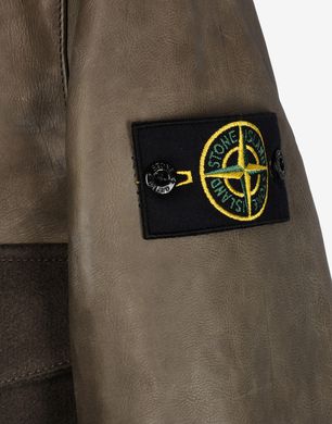 Leather Jacket Stone Island Men - Official Store