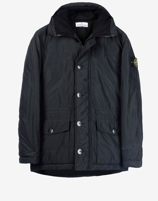 black stone island bubble jacket