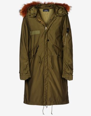 Stone island parka store fur