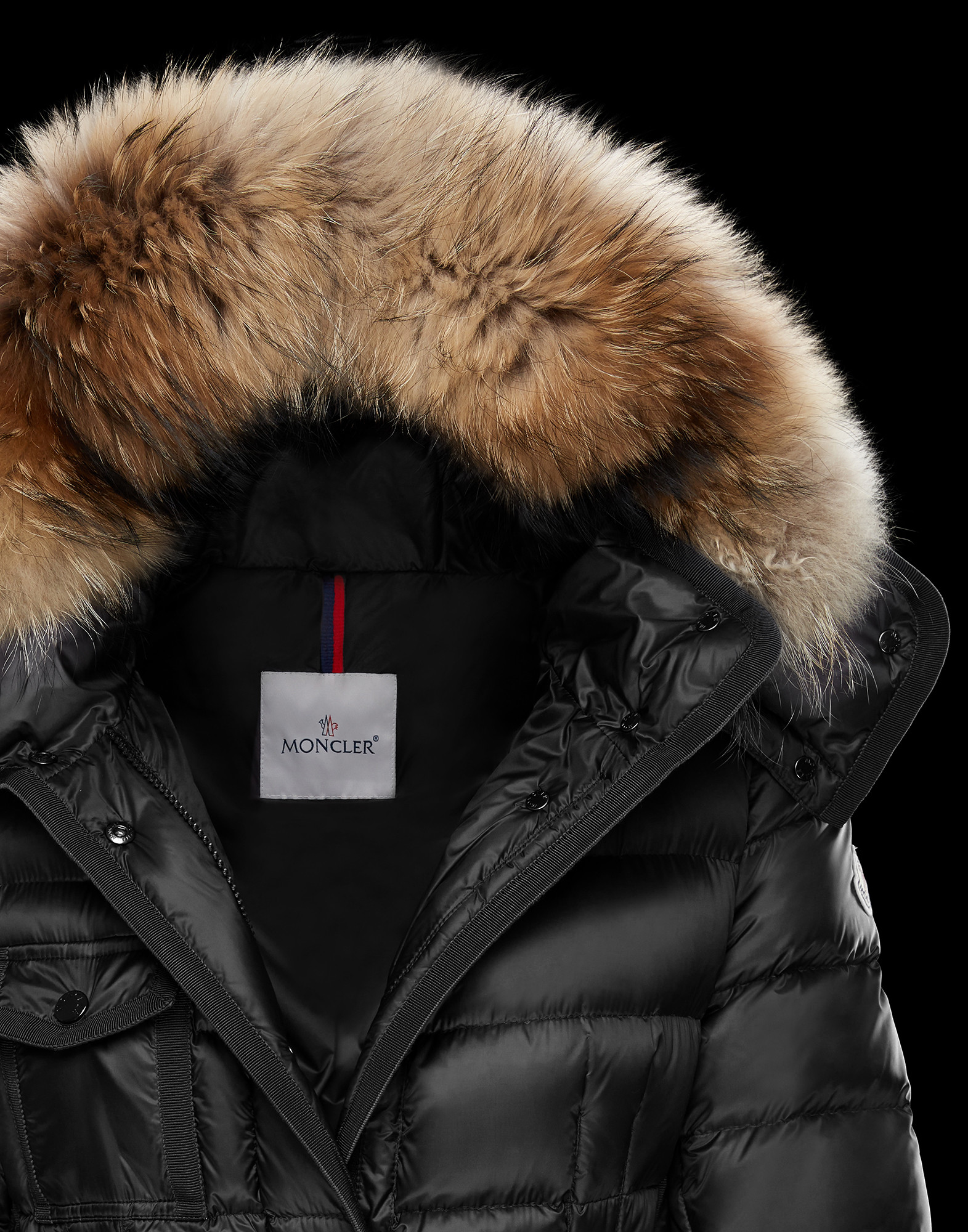 what fur is on a moncler coat