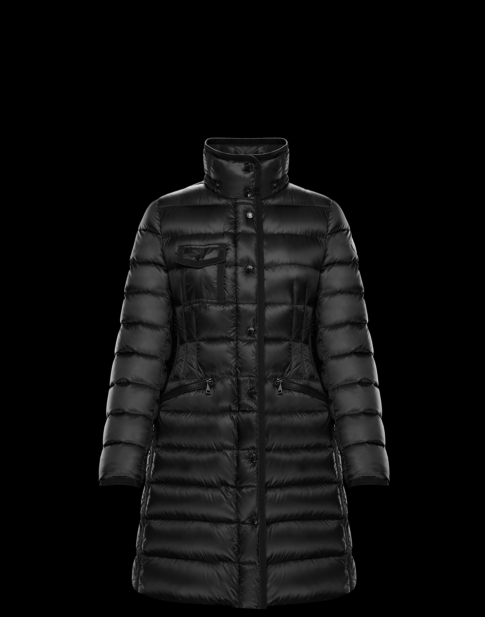 black fur moncler