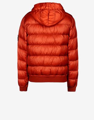 Stone island red puffer 2025 jacket