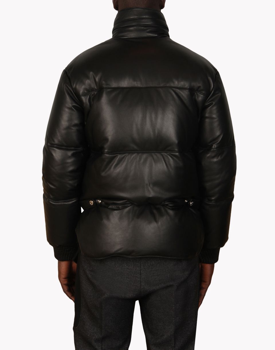 Dsquared2 Leather Puff Jacket - Leather Outerwear for Men | Official Store