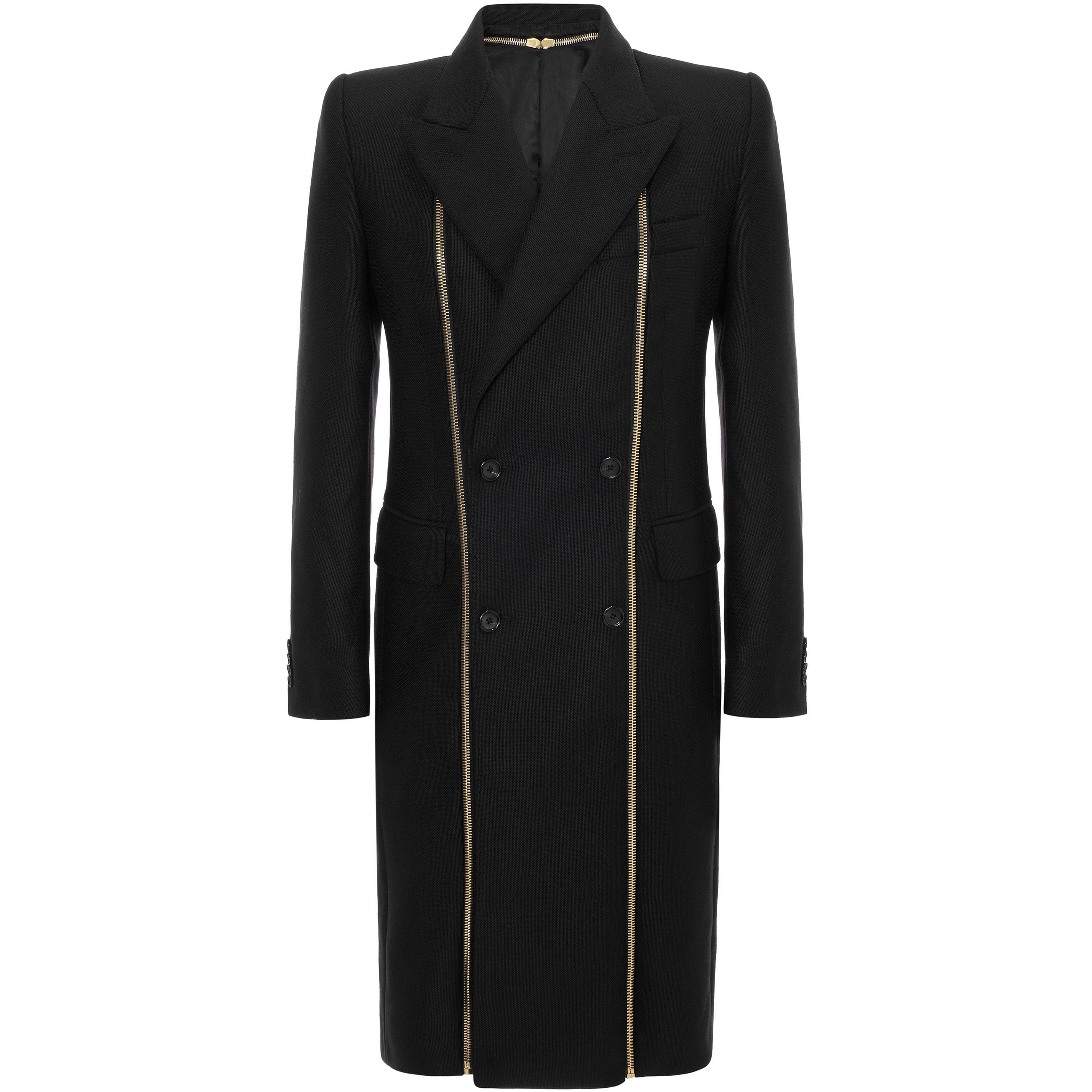 Double Breasted Zip Detail Coat Alexander McQueen | Coat | Jackets Coats