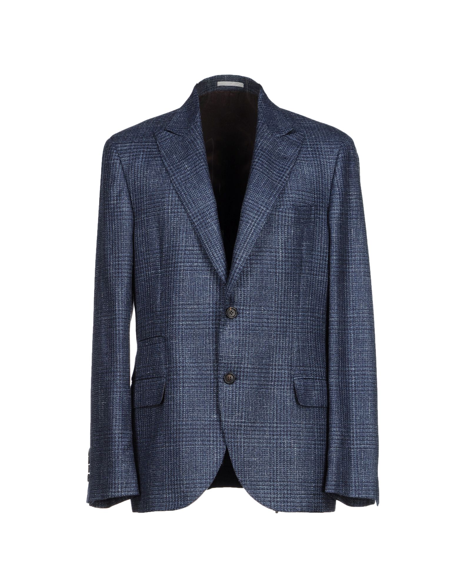 《セール開催中》BRUNELLO CUCINELLI メンズ テーラードジャケット ブルー 48 ウール 69% / シルク 16% / リネン 15%