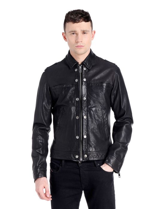 Diesel L BO Leather Jackets | Diesel Online Store