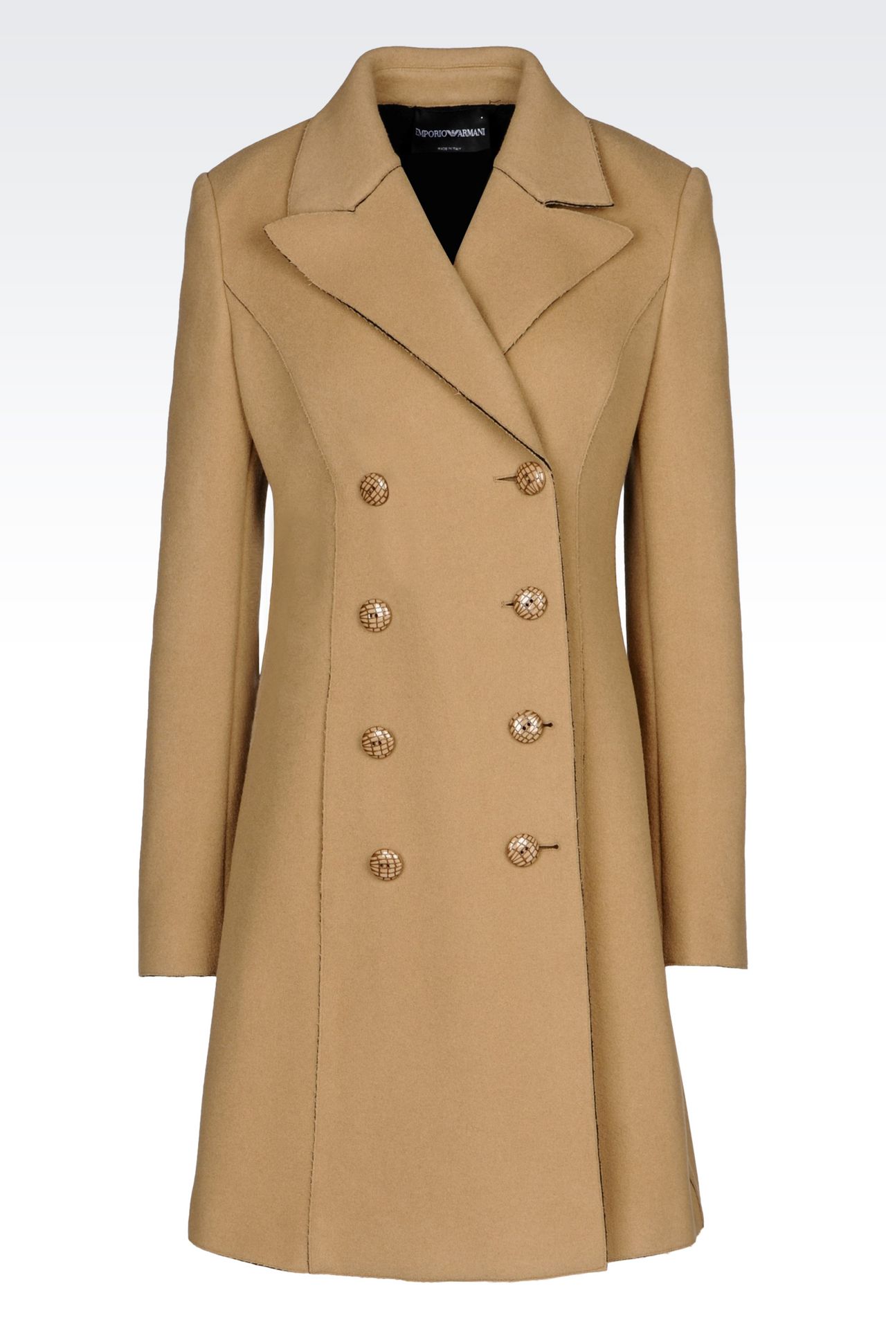 厚呢双排扣大衣